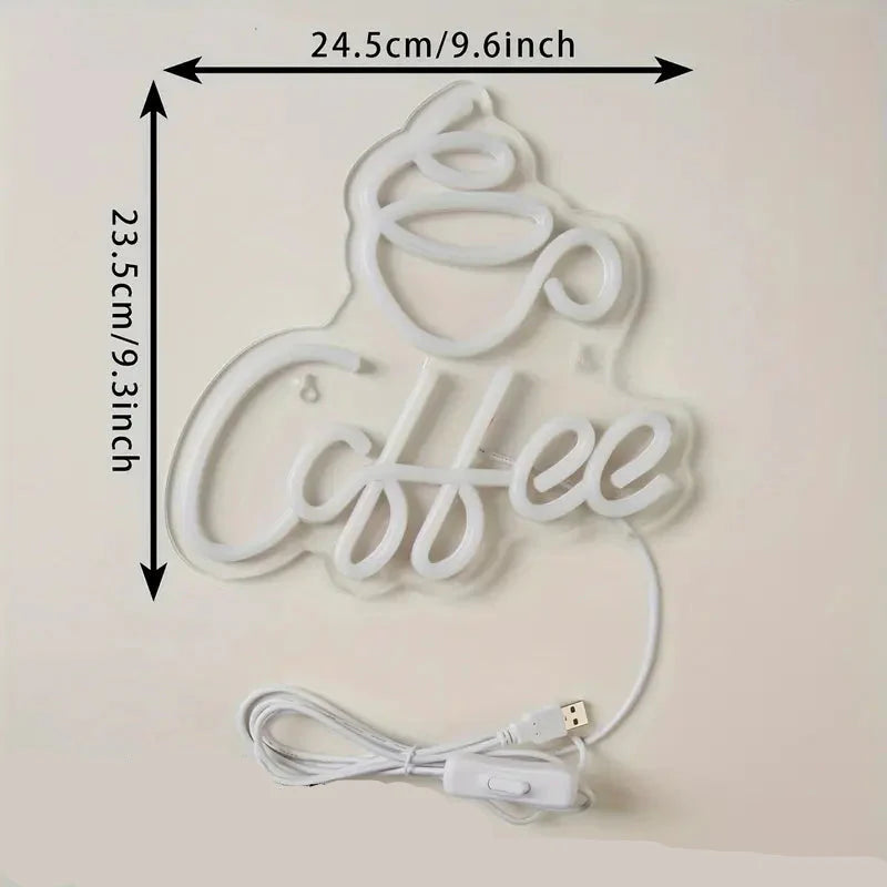 Neon Coffee Light – Stylish LED Wall Sign