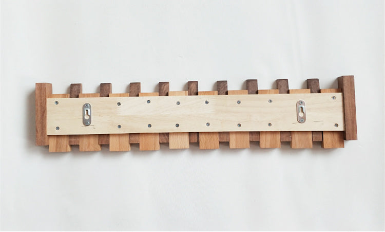 Decorative Wooden Piano Hook Rack for Clothes and Accessories