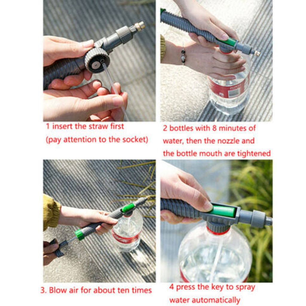 High-Pressure Bottle Garden Sprayer – Universal Spray Bottle for Plant Watering and Cleaning