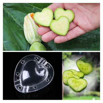 Heart-Shaped Vegetable Mold – Creative Shaping Mold for Fruits and Vegetables in the Garden