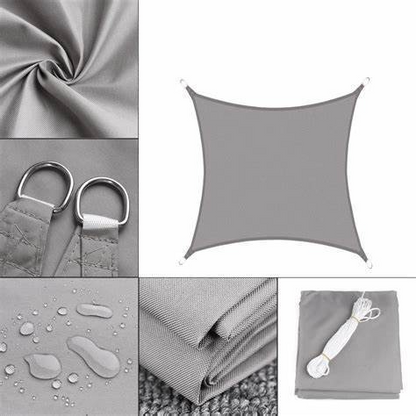 Rectangular Sun Shade Sail – UV-Resistant Sun Protection Canopy with Durable Rope for Garden and Patio