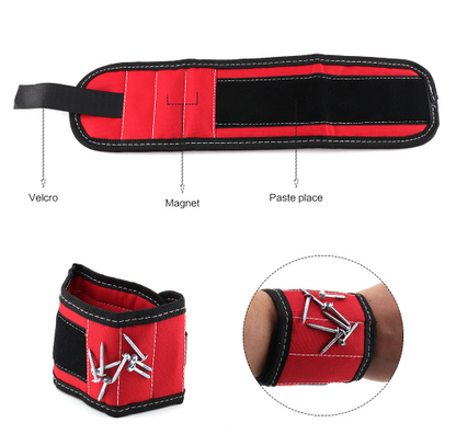 Magnetic Tool Holder Bracelet for Screws, Nails, and Small Parts – Practical Accessory for Craftsmen