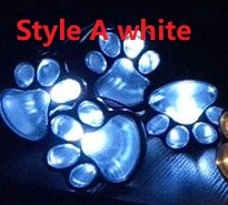 Paw Print Solar Lamp – LED Garden Lighting for Outdoor Use, Weatherproof and Energy-Efficient