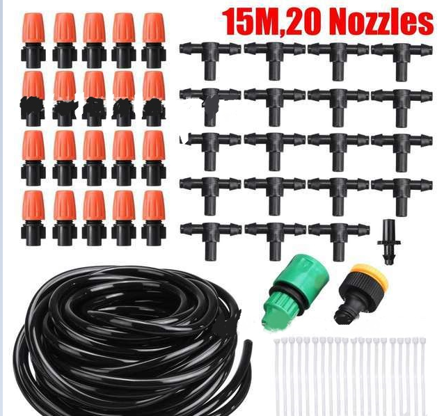 Automatic Drip Irrigation System Set – Efficient Garden Watering for Plants and Flowers