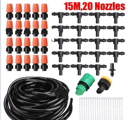 Automatic Drip Irrigation System Set – Efficient Garden Watering for Plants and Flowers