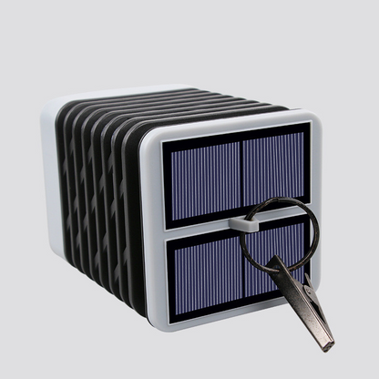 Solar LED Garden Light in Grooved Design – Stylish Lighting for Terrace and Outdoor Area