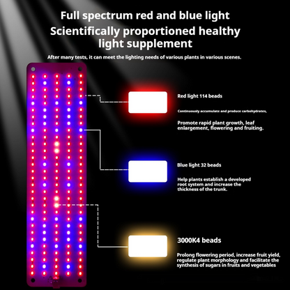 LED Quantum Plant Light Panel for Optimal Growth and Color Intensity – Adjustable Light Mode for Individual Plant Care
