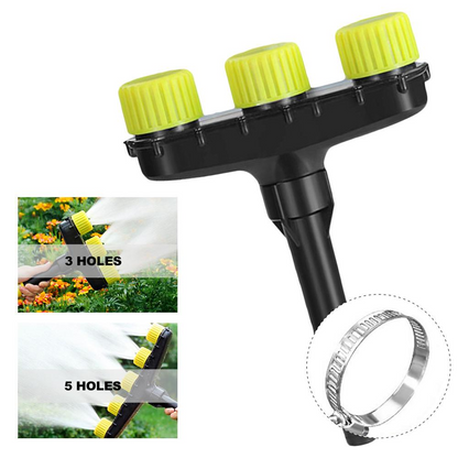 Multifunctional Garden Spray Nozzle with 3- and 5-Pattern Settings – Versatile Watering Solution for Your Garden