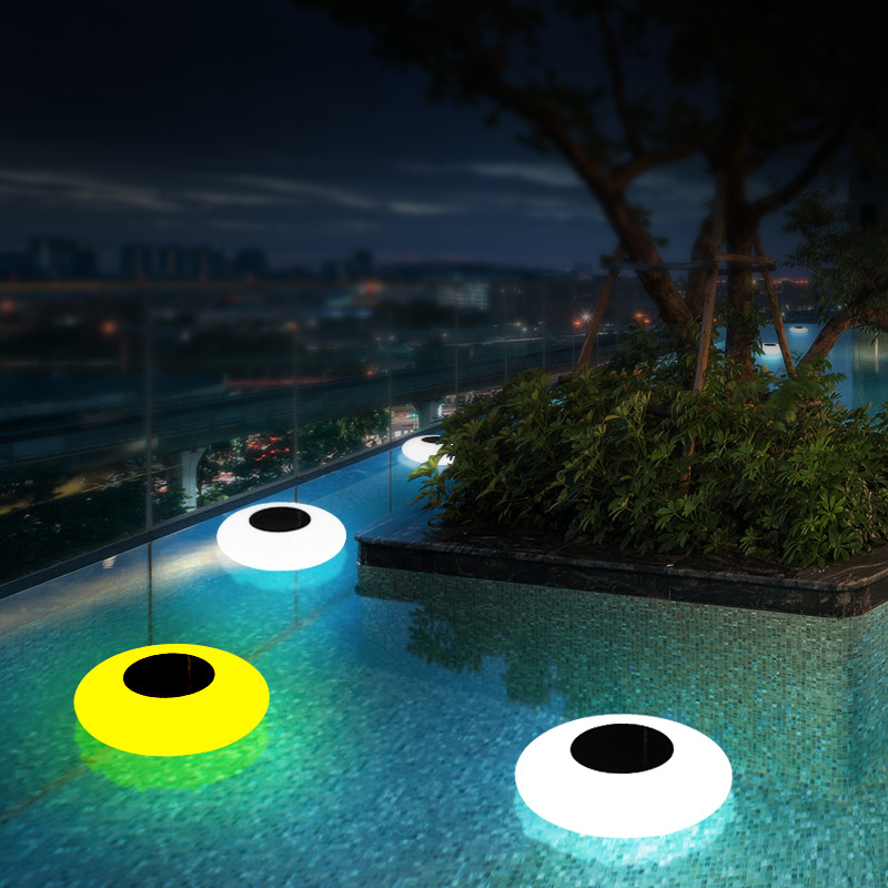 Solar LED Pool Lights in Eye Design – Floating Garden Lights for Outdoor Areas, Terrace, Pool, Color-Changing, Weatherproof