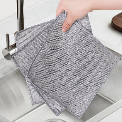 Hygienic Cleaning Cloth Made of Silver Wire