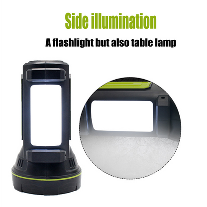Multifunctional LED Flashlight with Side Spotlight – Portable Work Light for Outdoor Camping and Emergencies