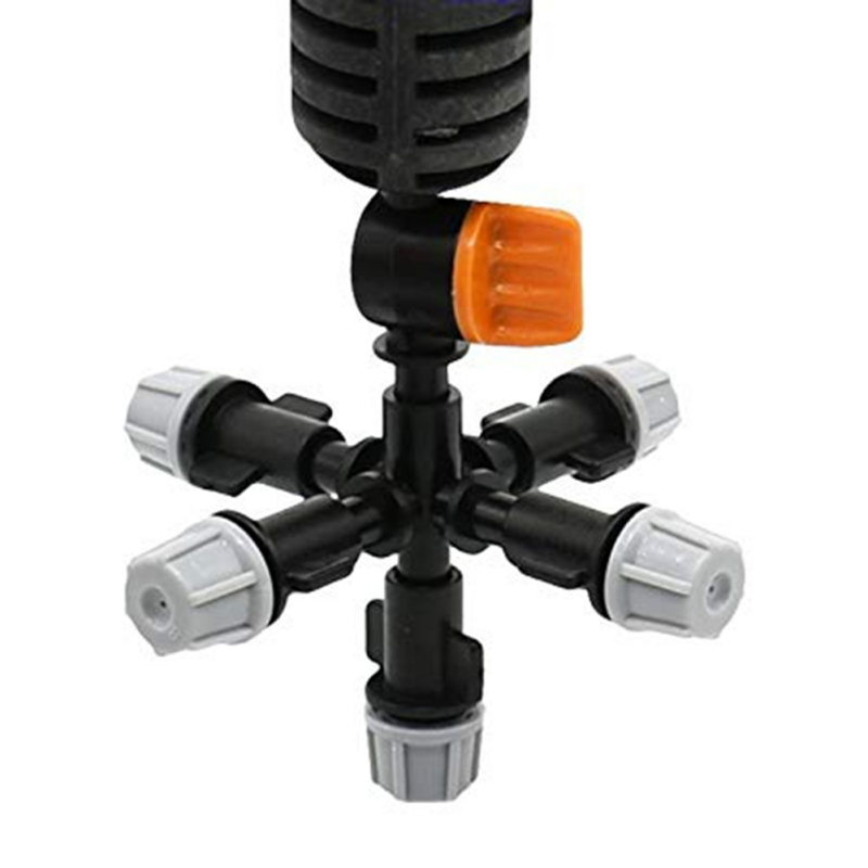 Rotating Spray Nozzle with Multiple Spray Heads – Adjustable Garden Watering System for Plants and Flowers