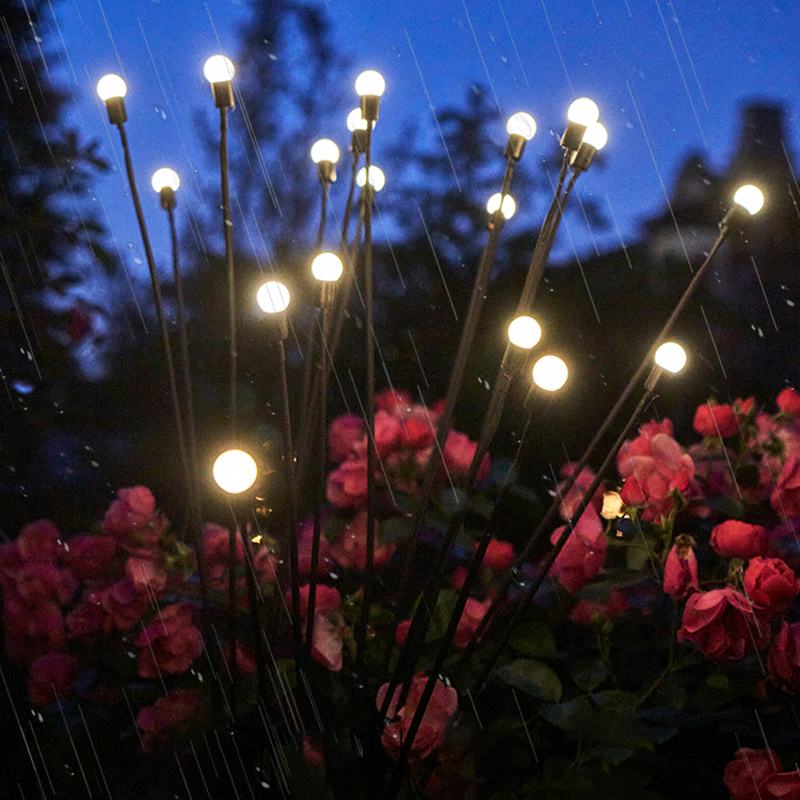 Solar Garden Lights with Flexible LED Balls – Waterproof Decorative Lights for Flower Beds and Paths in Outdoor Areas