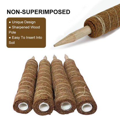 Coconut Moss Support Pole for Climbing Plants – Natural Support for Indoor and Garden Plants