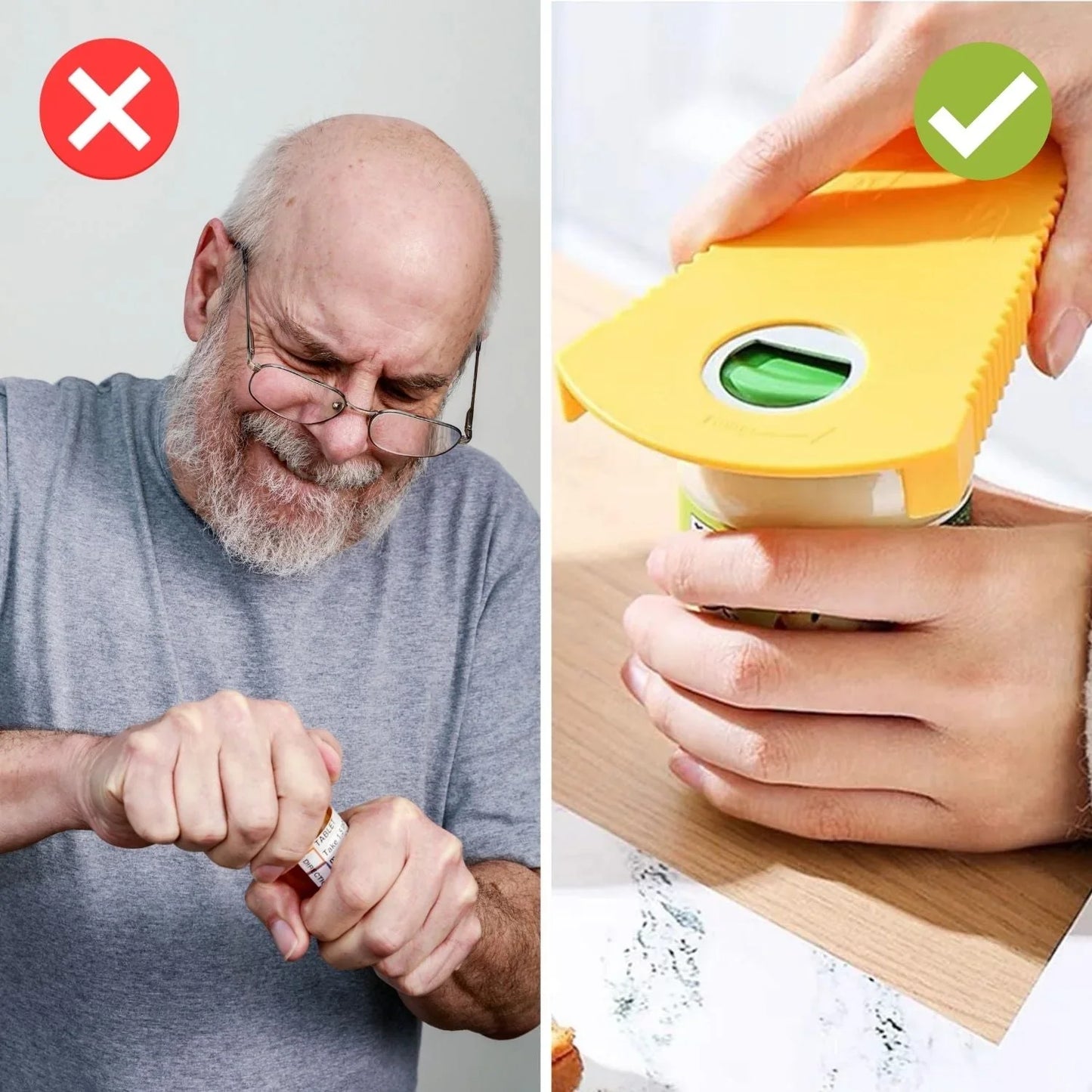 Ergonomic Bottle Opener with Handle – Easy Use for Effortless Bottle Opening