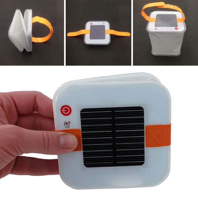 Solar-Powered LED Camping Lantern – Portable and Foldable Lamp for Outdoor Activities