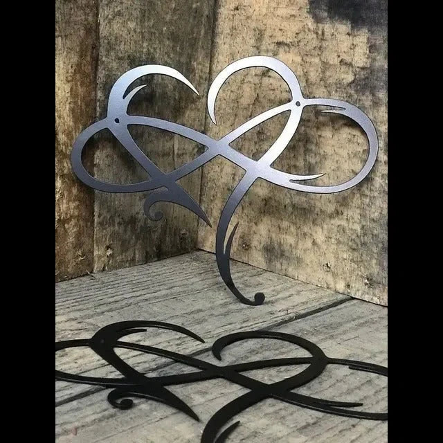 Metal Wall Decoration Infinity Heart