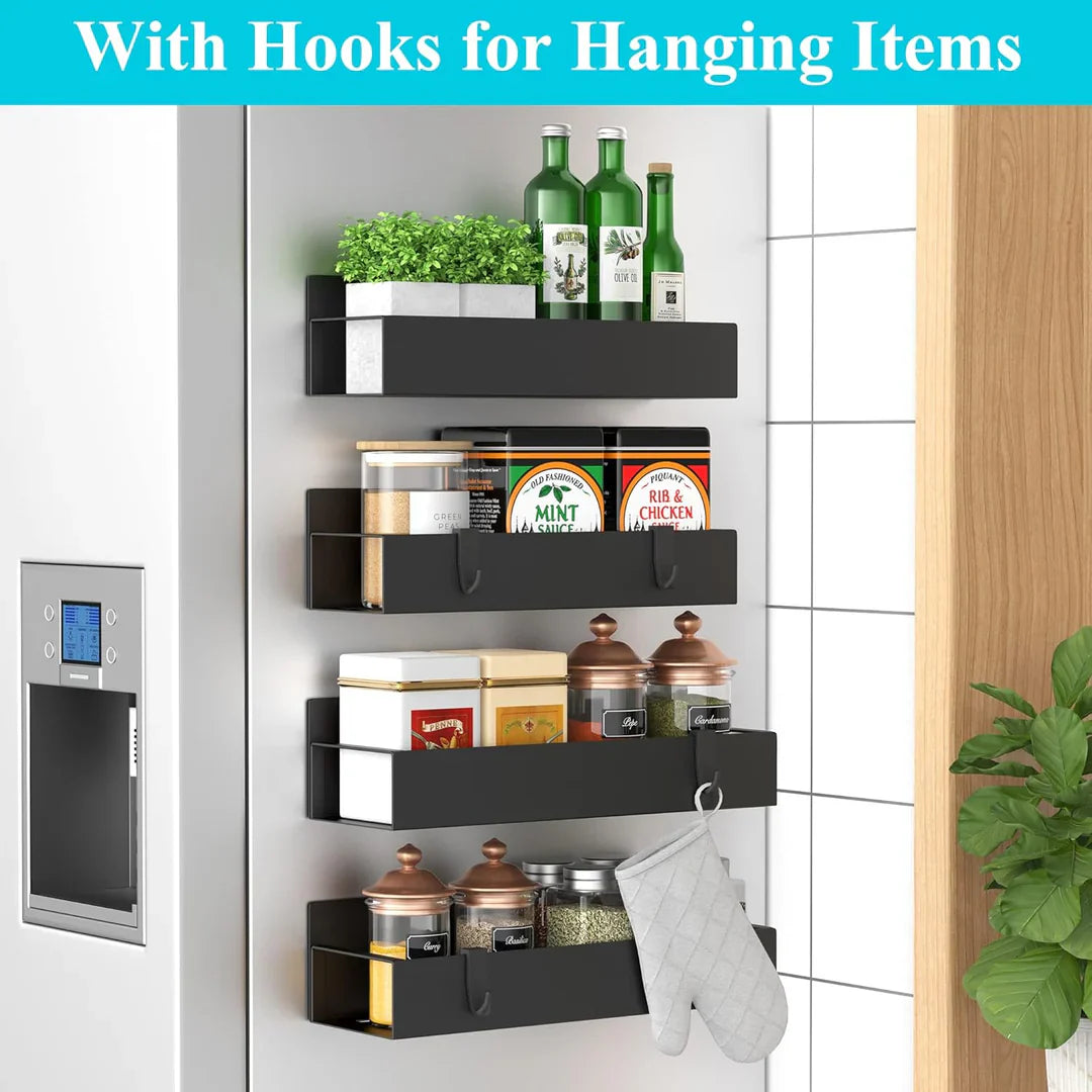 Magnetic Spice Rack for Space-Saving Storage