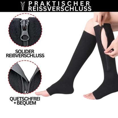 Compression Socks with Zipper for Comfortable Wear