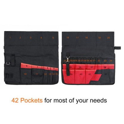 42-Pocket Multifunctional Garden Tool Storage Bag – Large Tool Bag for Efficient Garden Organization