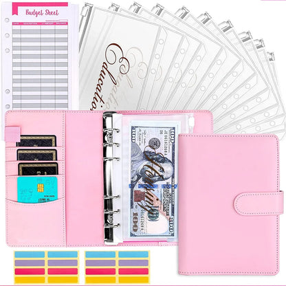 Budget Planner with Envelopes and Card Slots