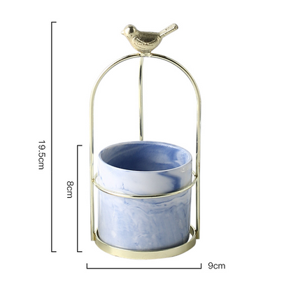 Flower Planters with Bird Design – Decorative Plant Pots for Garden and Balcony