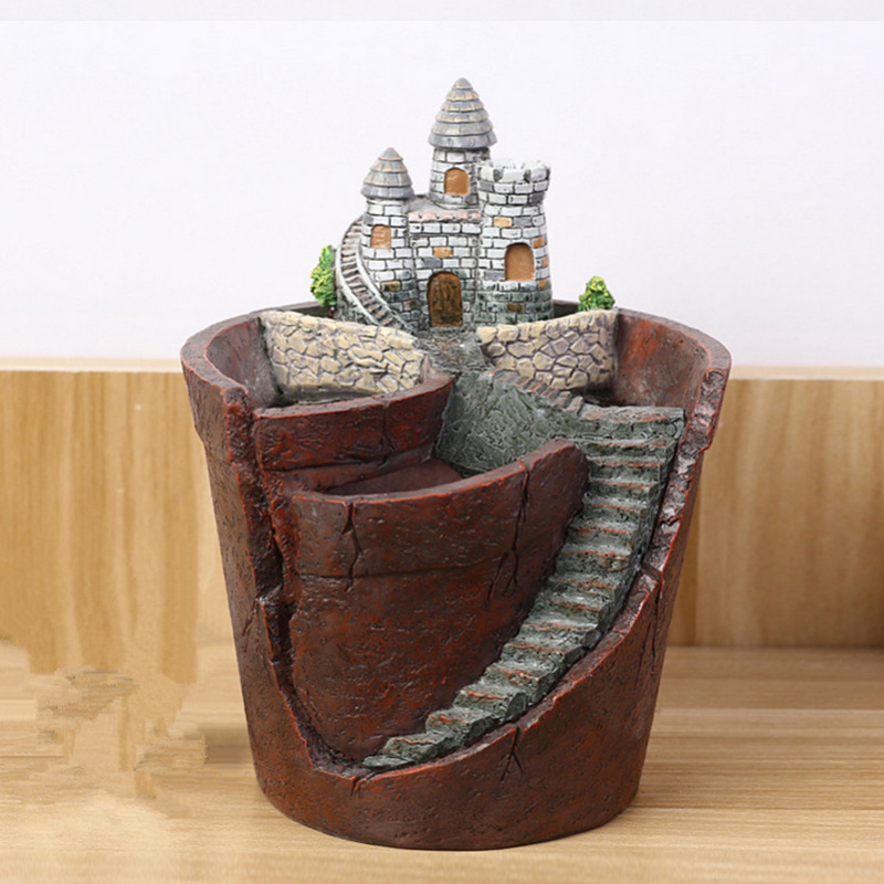Succulent Decorative Flower Pot for Mini Gardens – Bonsai Planter for Micro Landscapes and Small Gardens