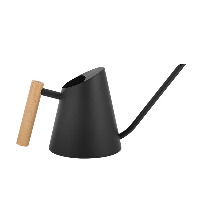 Modern Watering Can with Wooden Handle – Stylish and Practical Watering Can for Garden Plants and Flowers