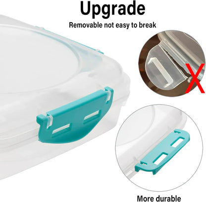 Leakproof Food Storage Containers with Snap Closure (Set of 4) – Stackable Lunch Boxes for Meal Prep & Snacks