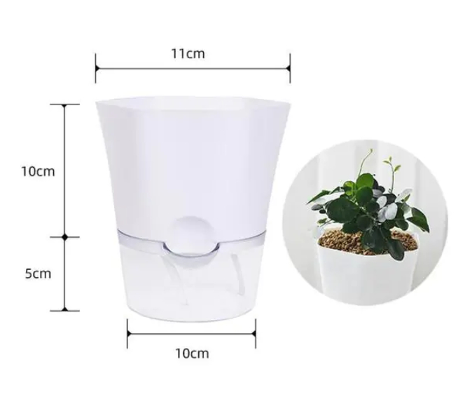 Self-Watering Plant Pot with Water Reservoir – Ideal for Indoor Plants and Easy Care