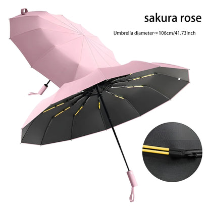 Eco-Friendly Double Umbrella with UV Protection and Adjustable Handle