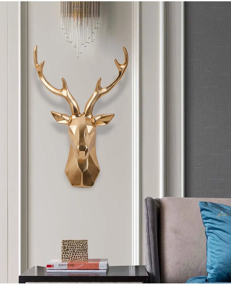 3D Deer Head Wall Decoration – Elegant Wall Art for Your Home