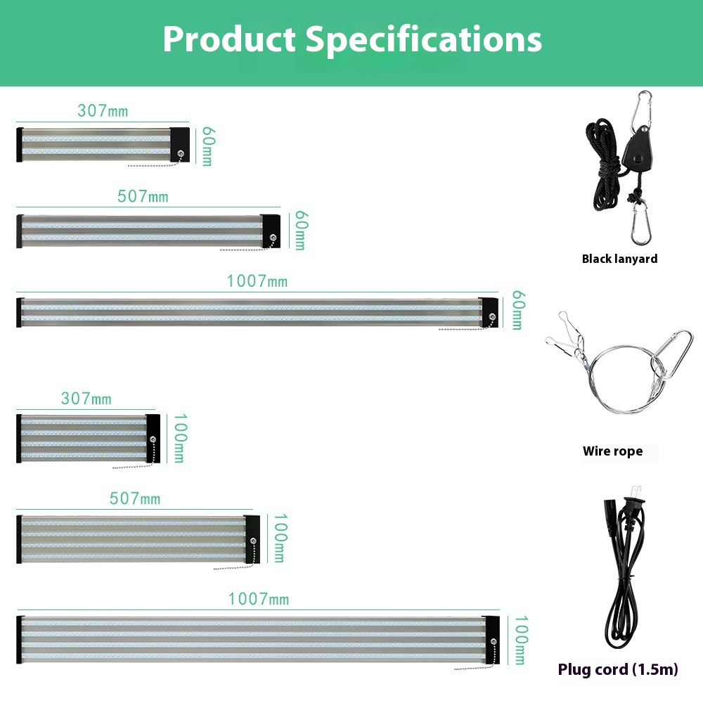 Full-Spectrum LED Plant Grow Light for Optimal Growth – With Pull Switch for Flexibility