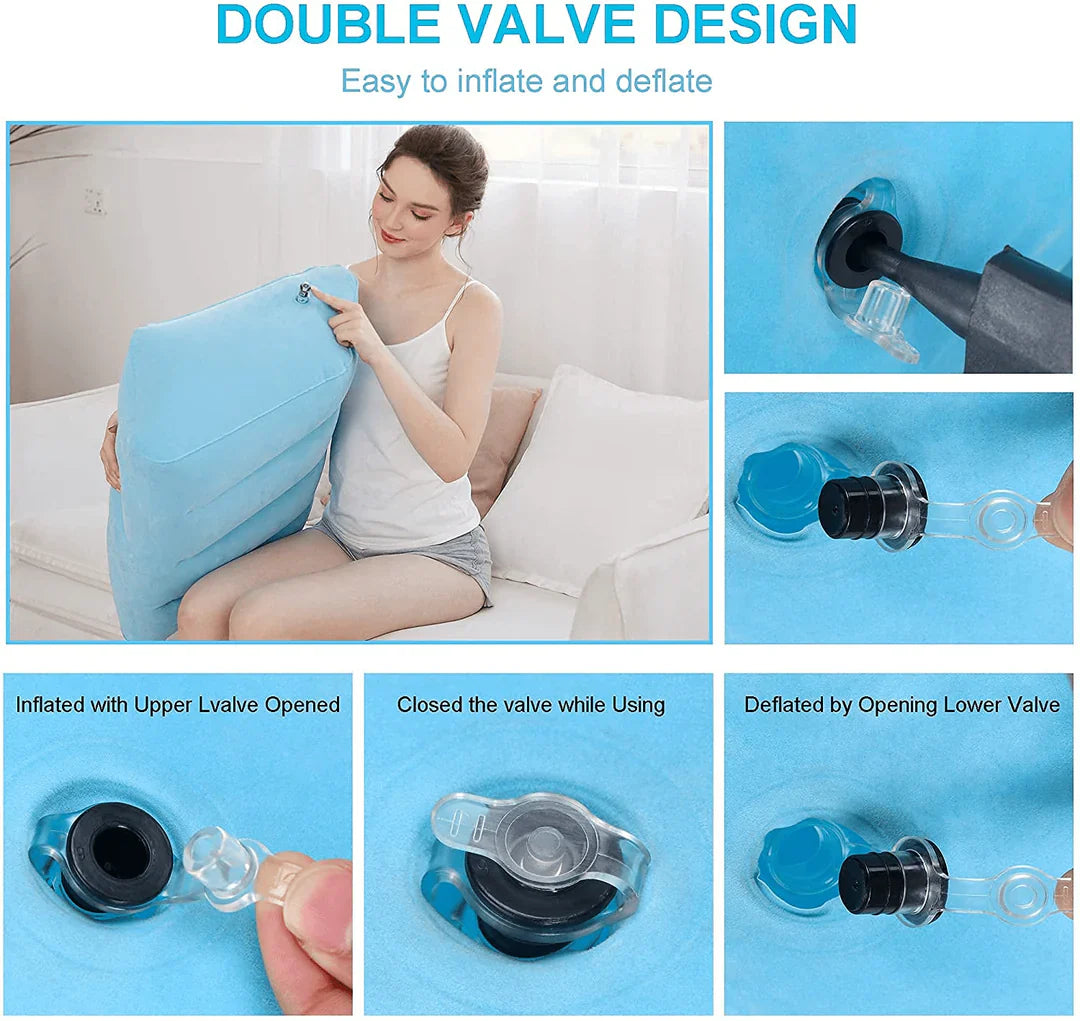 Ergonomic Leg and Foot Rest Pillow for Relaxation and Comfort