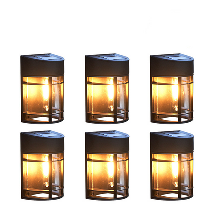 LED Outdoor Wall Light with Glass Grid – Weatherproof Garden Lamp for Patio, Balcony, and Entrance Area