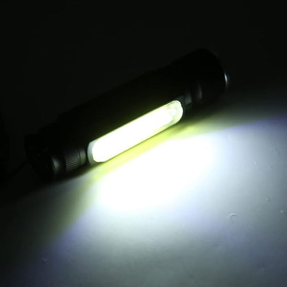 Magnetic LED Flashlight – USB Rechargeable Emergency Lamp with Carrying Strap for Outdoor Use and Workshop