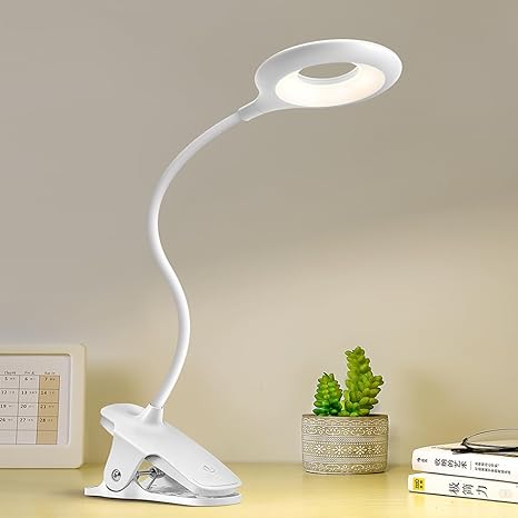 LED Desk Lamp With Clip – Rechargeable And Flexibly Adjustable Table Lamp For Office And Study