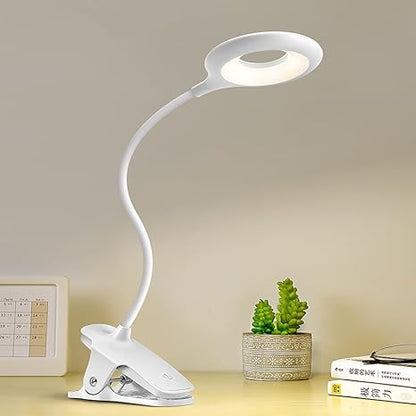 LED Desk Lamp With Clip – Rechargeable And Flexibly Adjustable Table Lamp For Office And Study