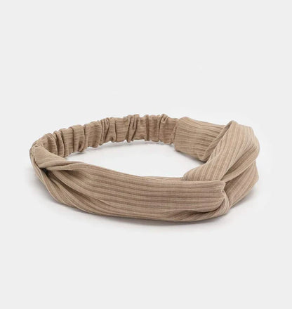 Ribbed Boho Headband with Twist Knot – Stylish & Comfortable