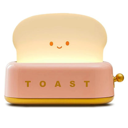 Kawaii Toast Bedside Lamp – LED Lighting for a Cozy Atmosphere