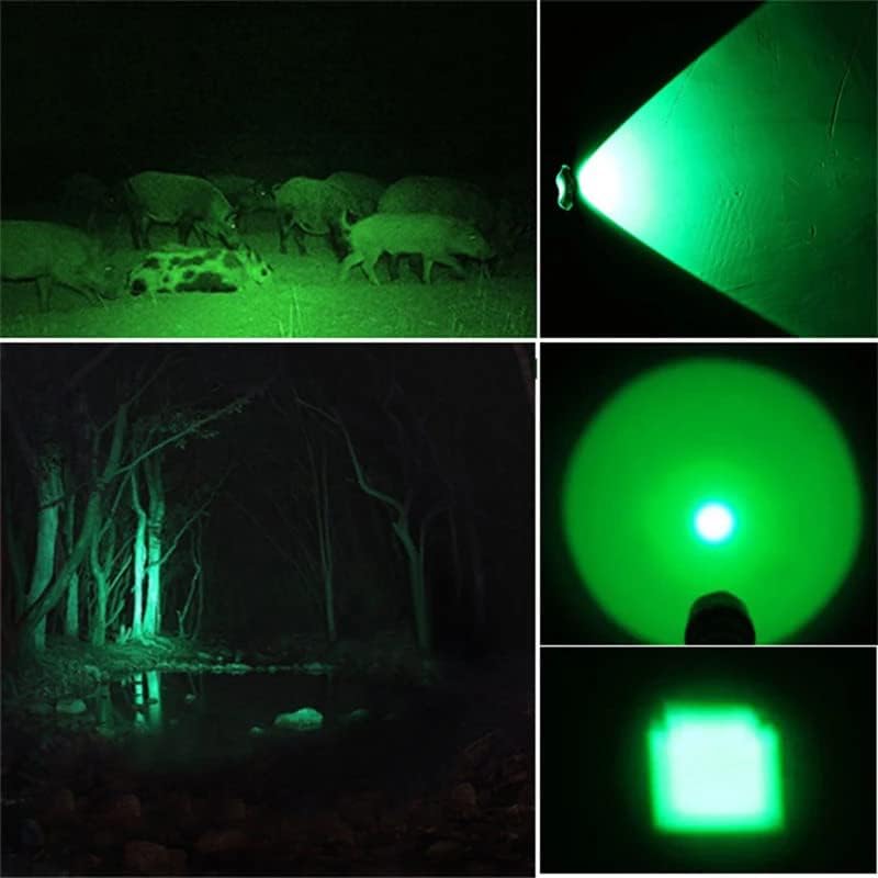 Rechargeable LED Headlamp with White, Red, and Green Light – Multifunctional Head Torch with Zoom, USB Charging Port, and Battery for Outdoor Camping and Emergencies