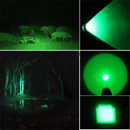 Rechargeable LED Headlamp with White, Red, and Green Light – Multifunctional Head Torch with Zoom, USB Charging Port, and Battery for Outdoor Camping and Emergencies