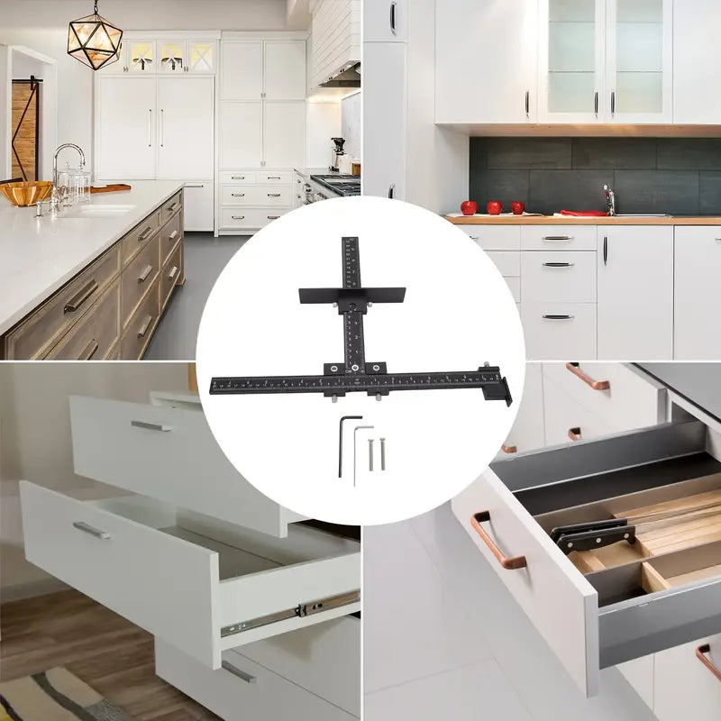 Adjustable Drilling Guide for Drawers and Handles