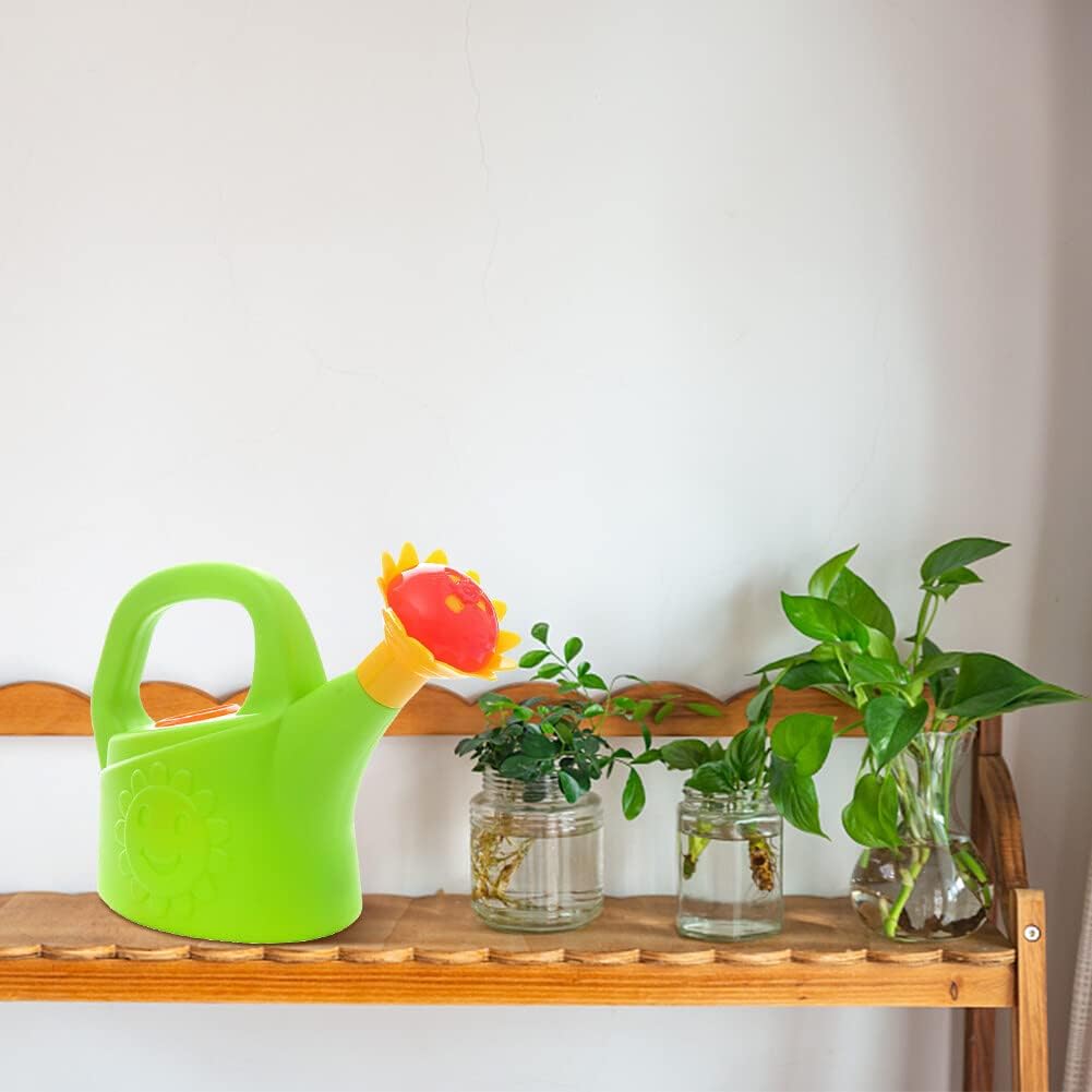 Colorful Kids Watering Can with Flower Spout – Plastic Watering Can for Little Gardeners