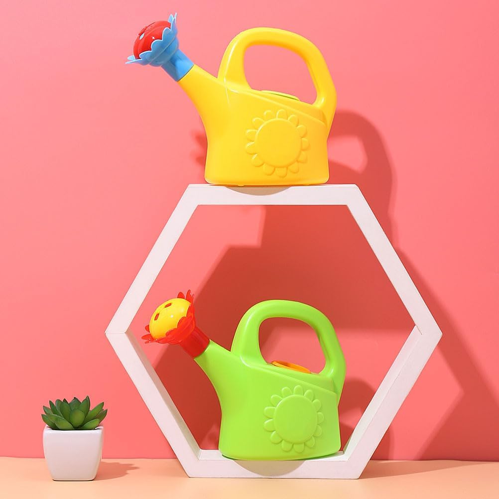Colorful Kids Watering Can with Flower Spout – Plastic Watering Can for Little Gardeners