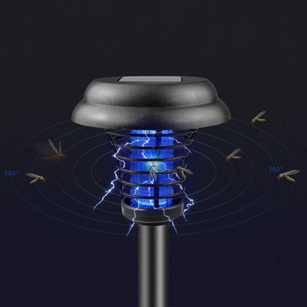 Solar Insect Killer with LED Light – Waterproof Mosquito Trap for the Garden, UV Light Mosquito Repellent Solar Garden Lamp