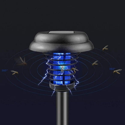 Solar Insect Killer with LED Light – Waterproof Mosquito Trap for the Garden, UV Light Mosquito Repellent Solar Garden Lamp