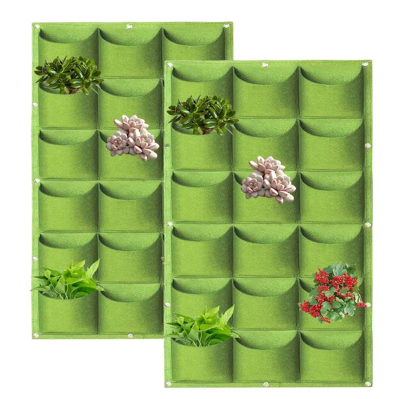 Felt Wall-Mounted Grow Bag – Three-Dimensional Non-Woven Planter Pocket for Vertical Gardens