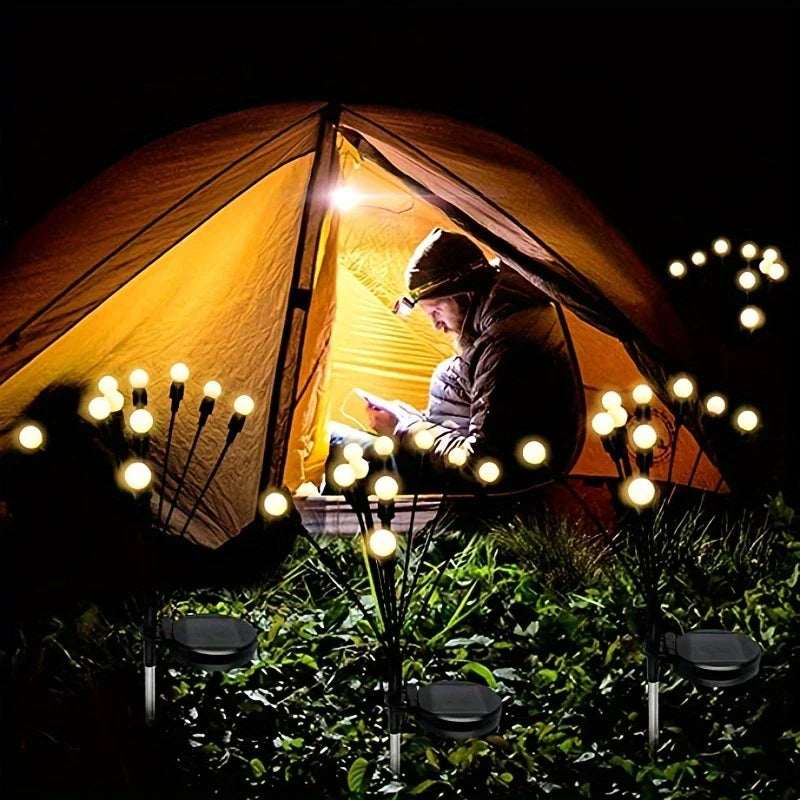 Solar Garden Lights with Flexible LED Balls – Waterproof Decorative Lights for Flower Beds and Paths in Outdoor Areas