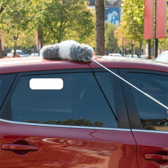 Extendable duster with extension pole – practical dust cleaner for corners and ceilings